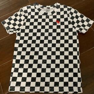 Abercrombie kids boy checkered tee